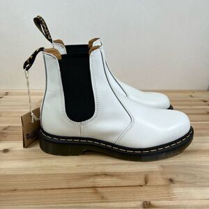 NEW Dr Martens 2976 Chelsea boots womens 10 Mens 9 white leather boots